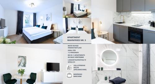 Bayreuth Apartment | Apartment Wahnfried No5 - zentrales Cityapartment Küche mit Duschbad - 300m zur Fussgängerzone
