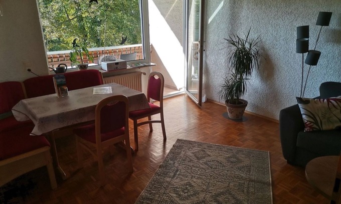 Fischbach bei Dahn Apartment | Apartment 'Wegelnburg' with Mountain View, Shared Garden and Wi-Fi