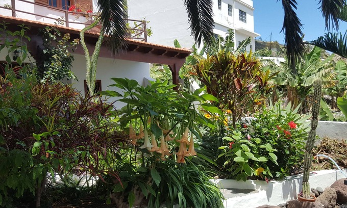 Hermigua Apartment | Apartment with large veranda and fantastic sea views