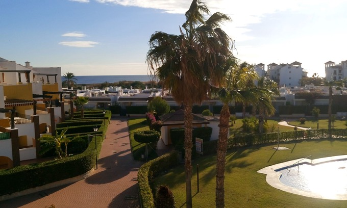 Vera Beach Apartment | Apartment with Wifi in an Urbanization what is in the First Line of the Beach
