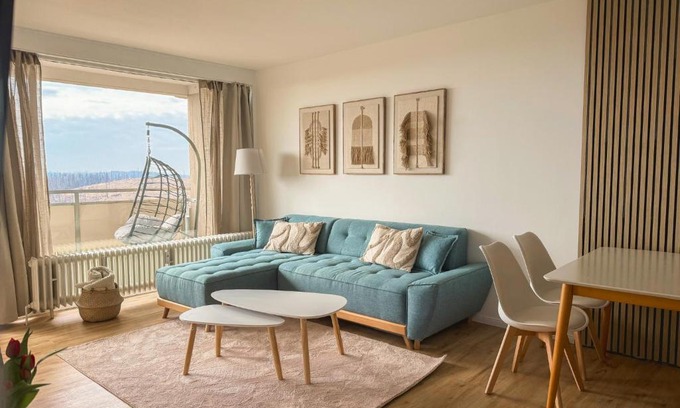 Hohegeiß Apartment | Apartment Wolfswarte, Panorama, Sauna, Schwimmbad