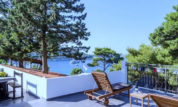 Kobas Apartment | Apartments Ammos - Studio Apartment with Shared Terrace and Sea View