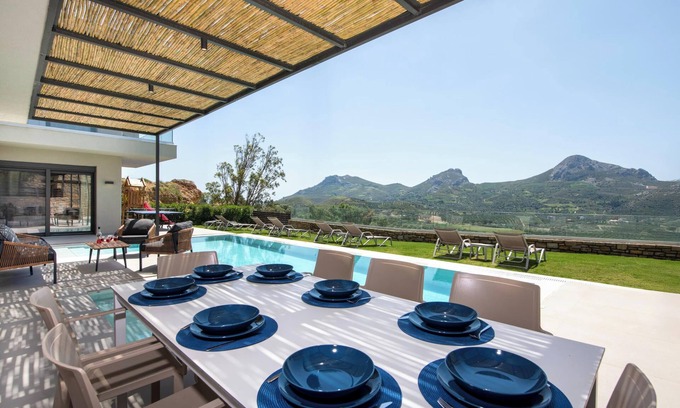 Agios Vasileios Villa | Aphrodite 3 - A Stylish Eco Villa near beaches