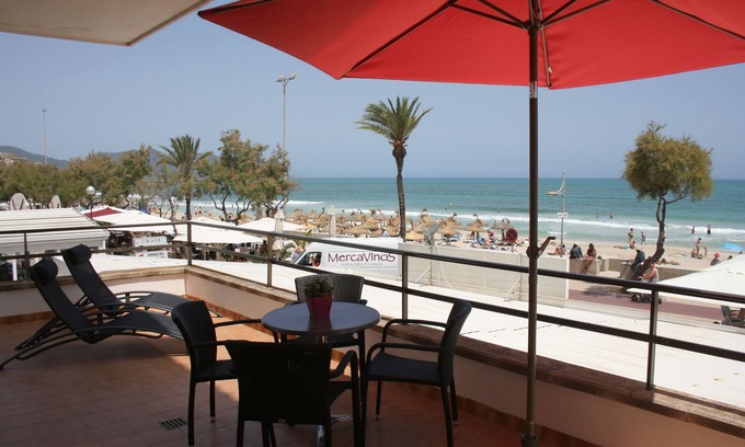 Sant Llorenc des Cardassar Apartment | App. RIGO 1-A(right, 2 bedrooms): Spacious beach apartment, frontal sea view