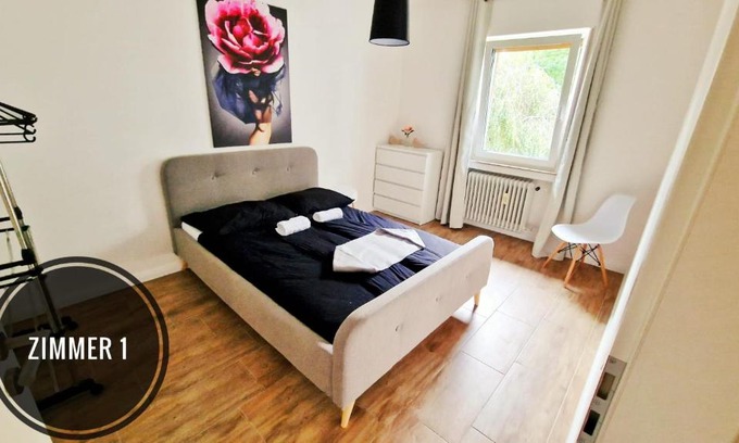 Lubbecke Apartment | Appartement 4 Personen - Zimmer in Wohnung, zentral, ruhig, modern