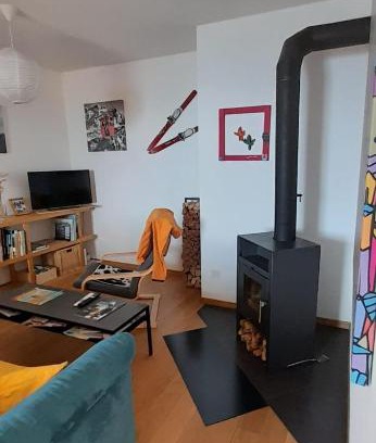 Leysin Apartment | Appartement CHENILLE charmant 2 pièces plein pied avec jardin et vue magnifique