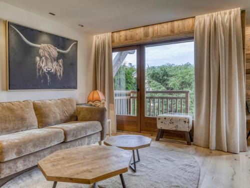Le Planellet Apartment | Appartement cosy 2 pièces à Megève, proche pistes et golf, avec balcon et jardin, pour 4 personnes. - FR-1-453-83