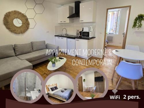 Centre Ville Apartment | Appartement moderne et contemporain, Wifi, 2 pers