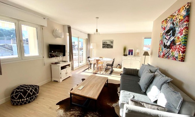 Pontaillac Apartment | Appartement spacieux à Pontaillac, proche plage