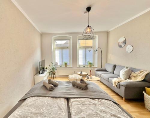 Bautzen Apartment | Appartement "STADTGEFLÜSTER" im Zentrum, inkl Stellplatz, 2 Betten, Babybett, Balkon, gratis Kaffee und Tee, WLAN