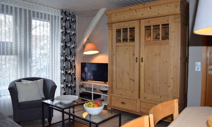 Adorf Apartment | Appartment 2, 46qm, 1 Schlafzimmer, 1 Wohn/-Schlafraum, max. 4 Personen
