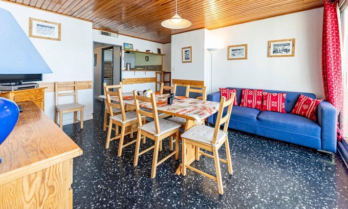 Saint-Francois-Longchamp Apartment | Apt 78m² 3 Bdrms, 8 Pers, Balcony, Ski-in/Ski-out