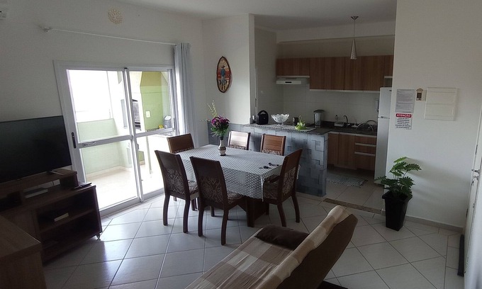 Barra da Lagoa Apartment | Apt Ubatuba AR 2space 2bedroom 6hosp WI-FI close to the Aquarium