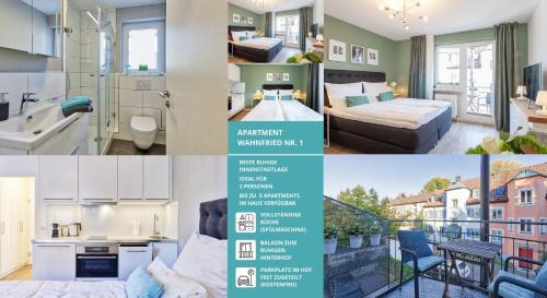 Bayreuth Apartment | Apt Wahnfried Nr1 - Cityapartment mit Küche, Duschbad, Balkon, Parkplatz - zentral aber ruhig