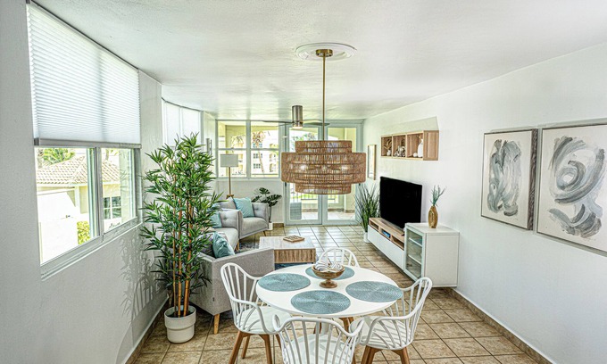 Bajura Condo | AquaVista Beachfront 3BD 2BA w/Private Balcony Overlooking Pool with Ocean View