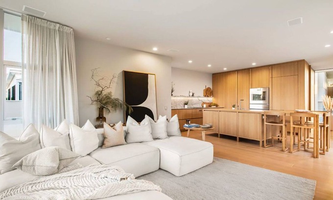 Omaha House | Architectural masterpiece, with private beach access.