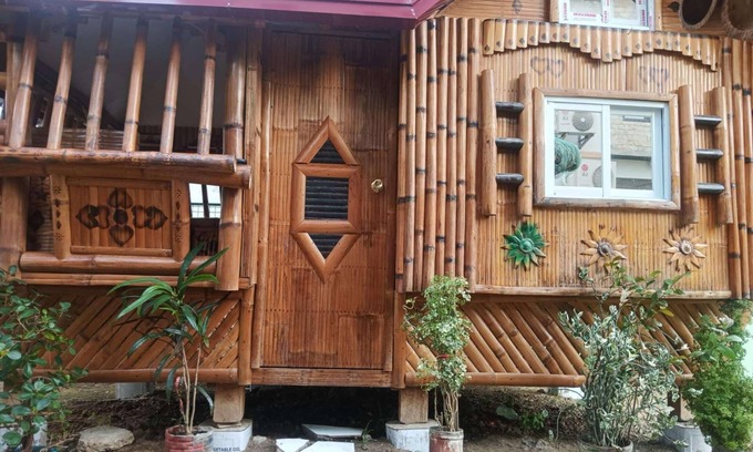 San Juan Bed & Breakfast | Aremen Transient, Nipa Hut with shared main house's bathroom