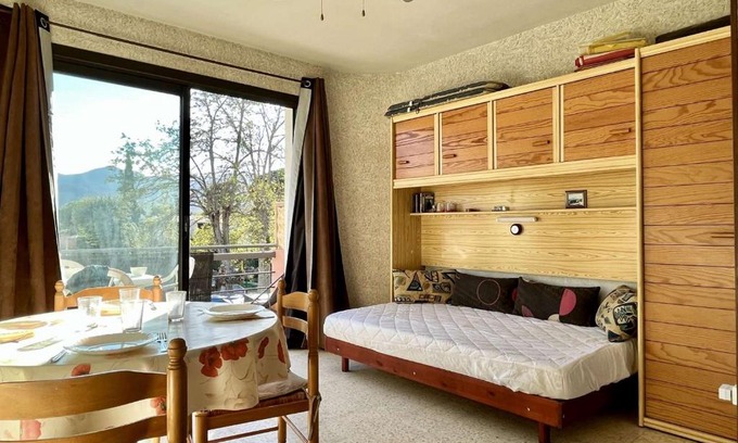 Argeles Plage Apartment | Argelès-sur-Mer : Studio cabine avec terrasse, proche plage et commerces, parfait pour famille - FR-1-225-637