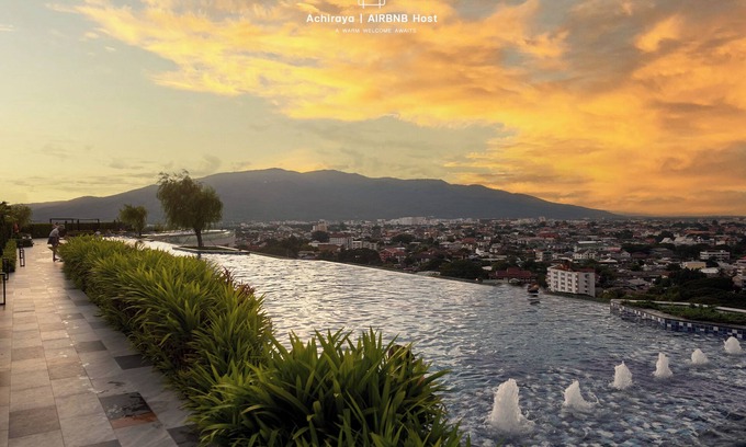 Chang Khlan Condo | Astra Sky River, Rooftop pool full facilities