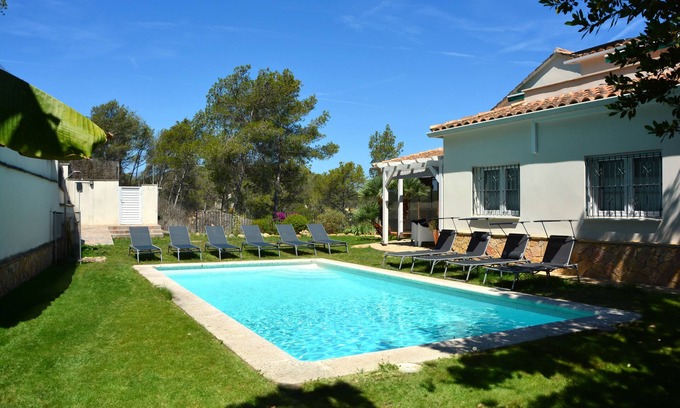 Sitges Villa | At 10 Minutes/Drive from Sitges Villa Sitges Serena. High Quality 350 M2 A/C