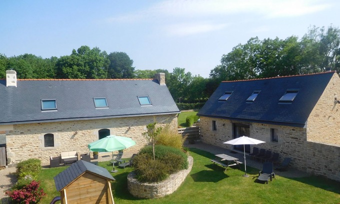 Ploneour-Lanvern Cottage | AT THE DOOR OF THE OCEAN 2 GITES 4 STARS WITH SWIMMING POOL