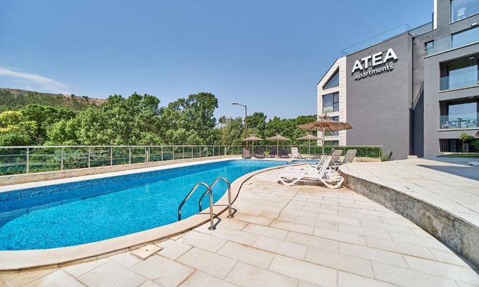 Kavarna Apartment | ATEA complex with pool next to the beach