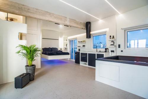 Metaxourgio Apartment | Athenian Noir Blanc Penthouse - Breathtaking view - City Center