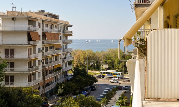 Palaio Faliro Apartment | Athens Sea view 2 floor apartment next to Marina