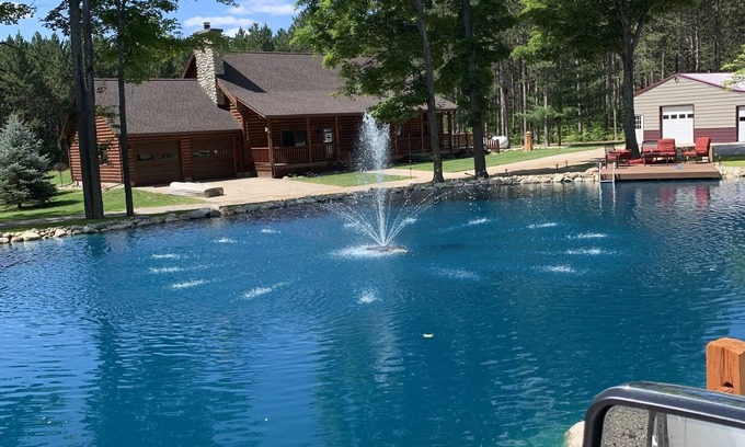 Frederic Cabin | Authentic log cabin on expansive private land—ideal for solitude or adventure