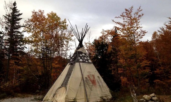 Chatham RV Rental | Authentic Tipi Set in the Stunning Woodland of the White Mountain National Forest, New Hampshire