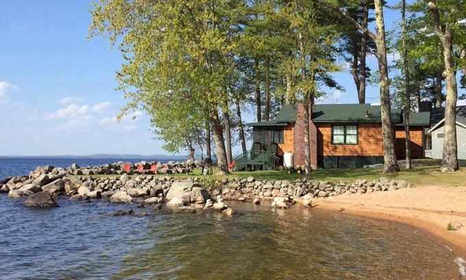 Standish Cottage | Authentic with Luxury Amenities With 250 Ft Of Private Sandy Frontage On Sebago