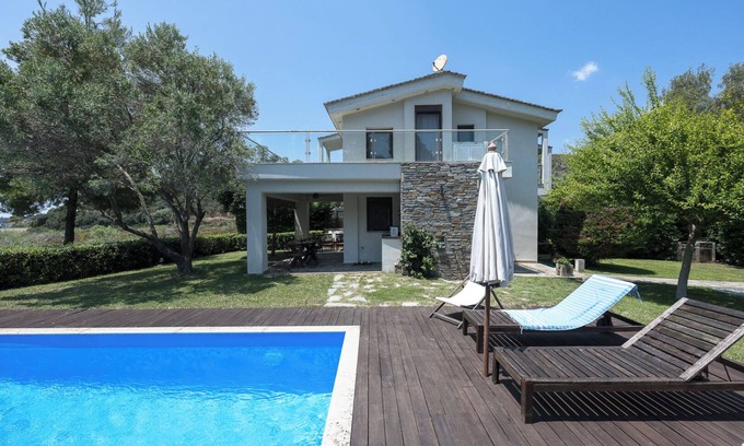 Sithonia Villa | Aza Beachfront Villa by Luxlikehome