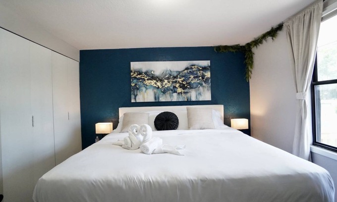 Columbus Apartment | Azure Oasis - Convenient Comfort, Near Fort Moore