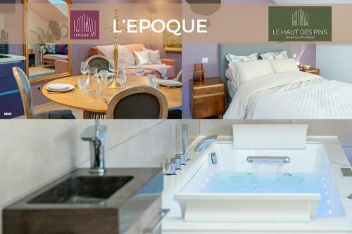 Pontarlier Apartment | Baignoire Balnéo romantic experience - L'époque