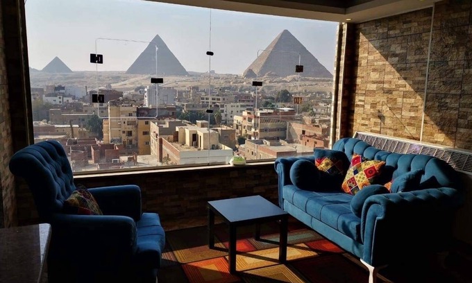 Giza Apartment | Balcony Pyramids View Apartment