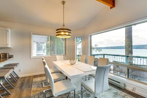 Adelma Beach House | Balcony with Bay Views Family Gem in Port Townsend