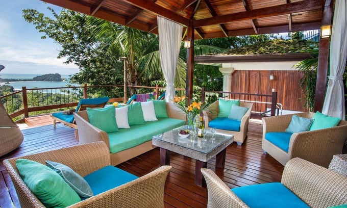 Manuel Antonio Villa | Balinese Style Tropical Villa w/4 suites Huge Ocean Views Private Pool