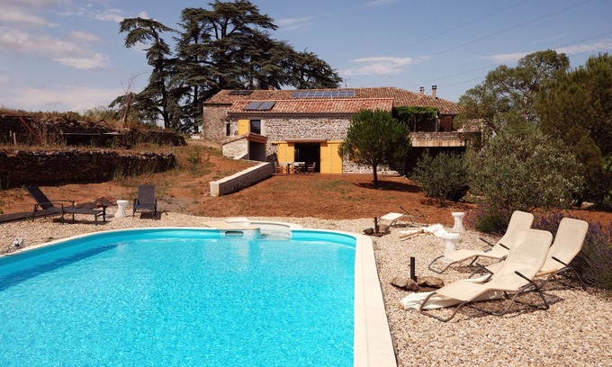 Lachapelle-sous-Aubenas House | Barn completely renovated and air conditioned in an old farm