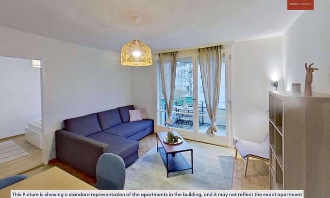 Seebach Apartment | Basic 1BR in Seebach, Tram-Connected