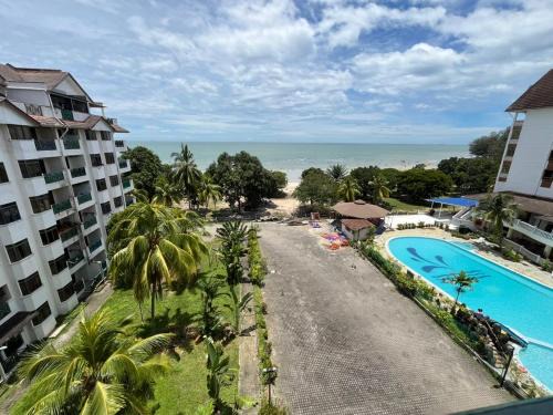 Si Rusa Apartment | Bayu Beach Resort PortDickson Santai PD Homestay Penthouse Seaview