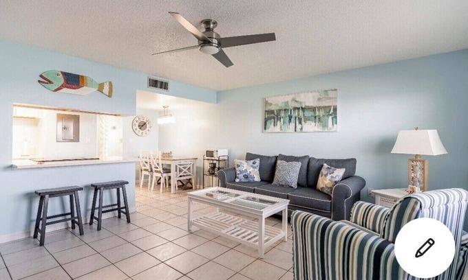 Treasure Island Condo | Beach Front 1 Bedroom Condo