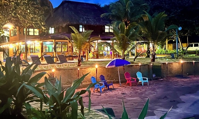 Palenque Villa | BEACH FRONT HOUSE SURROUNDeD BY 2 PRIVATE BEACHES