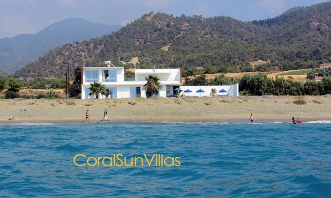 Latchi Villa | Beach Front Spectacular Villa, Pool face to the beach, nVILLAS for GROUPS