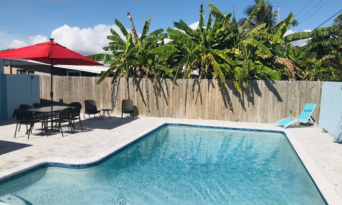 Seacoast Shores House | Beach Home with Pool- 5 minute walk to the beach