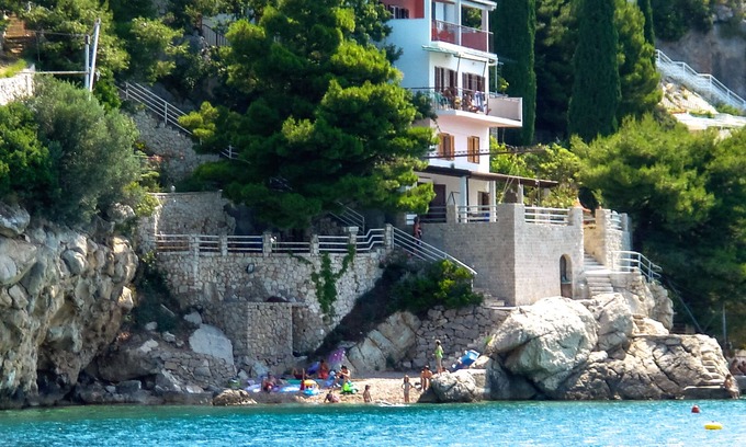 Pisak Apartment | Beach House Villa Antares, apt. A4 ground floor terrace