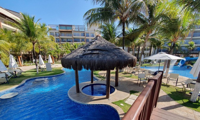 Porto das Dunas Apartment | Beach Living - Apt com 2 Quartos - Pé na Areia Proximo do Beach Park / Aqua Park