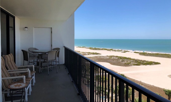 Sand Key Condo | Beachfront 9th Floor on Sand Key Beach! Socially Distant & Dreamy!