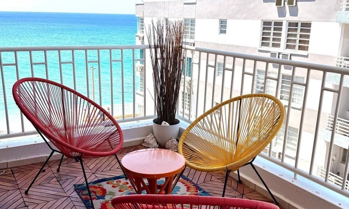 Stella Condo | Beachfront and Spacious 2-bedroom condo in lovely Rincón with WiFi, AC