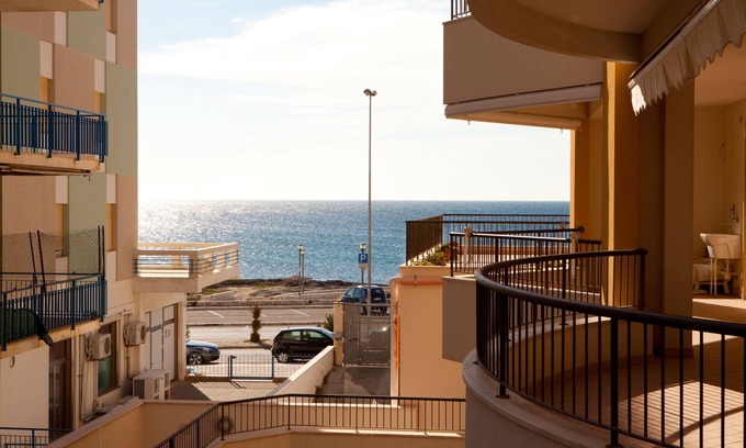 Gallipoli Apartment | Beachfront apartment in Residence Rosa Virginia Pool