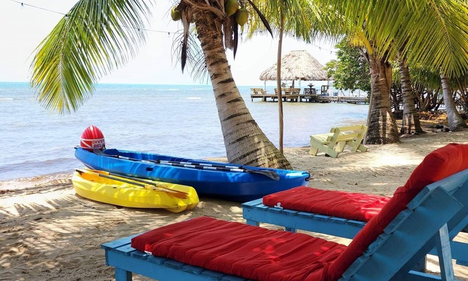 Toledo District Apartment | Beachfront surrounded by lush natural jungle. Snorkle from shore manatee watch